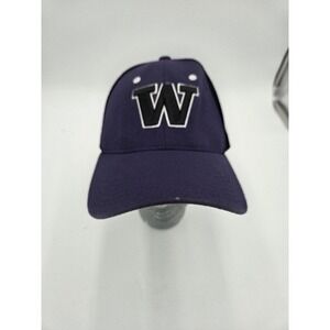 Washington Huskies Hat Cap Fitted Mens‎ XL Purple Black NCAA Football Zephyr